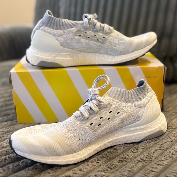 Adidas UltraBOOST Uncaged Gray/White Knit Sneakers - Picture 2 of 10